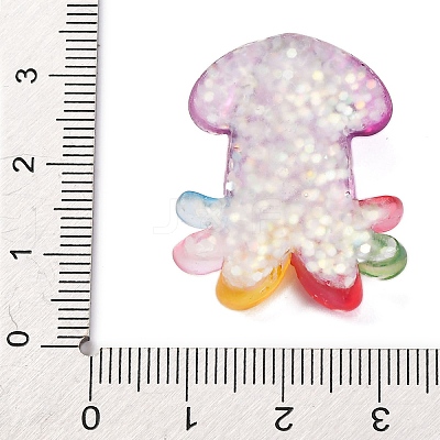 Marine Organism Theme Resin Cabochons LS-RESI-Q010-01F-1