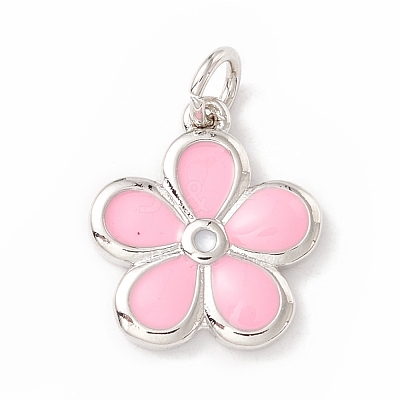 Brass Enamel Pendants KK-P217-02P-1