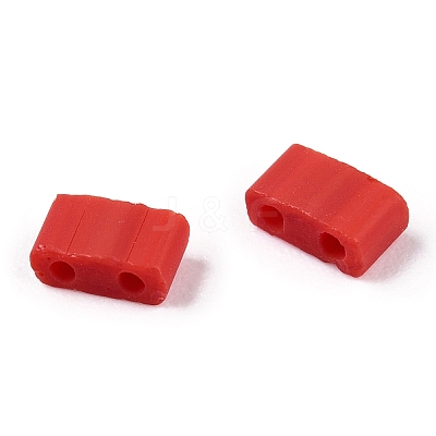 2-Hole Opaque Glass Seed Beads SEED-S023-21B-04-1