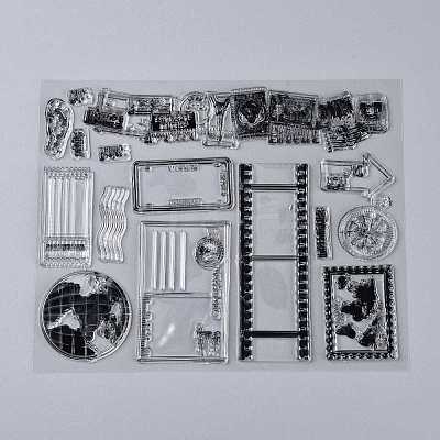 Plastic Stamps X-DIY-M010-A01-1