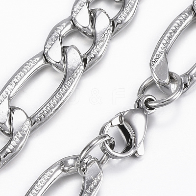 Non-Tarnish Trendy Men's Figaro Chain Necklaces NJEW-L450-06B-1