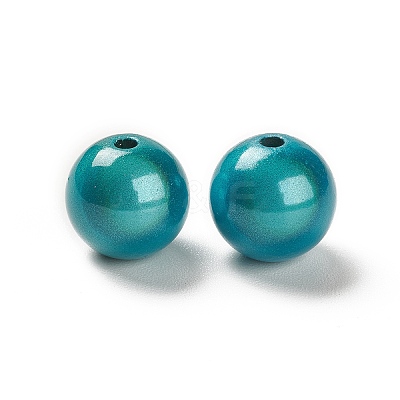 Spray Painted Acrylic Beads MACR-Q154-01A-1