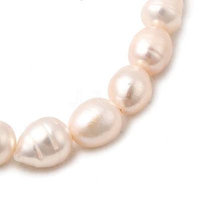 Natural Cultured Freshwater Pearl Beads Stretch Bracelets for Women BJEW-JB12302-1