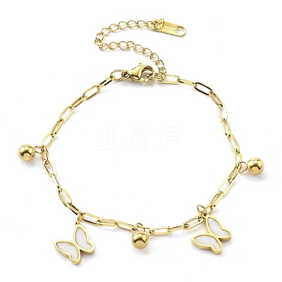 304 Stainless Steel Bracelets BJEW-R003-03G-02-1