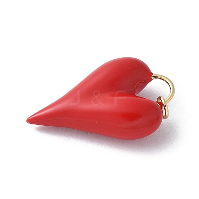 Brass Enamel Pendants KK-D336-08G-03-1