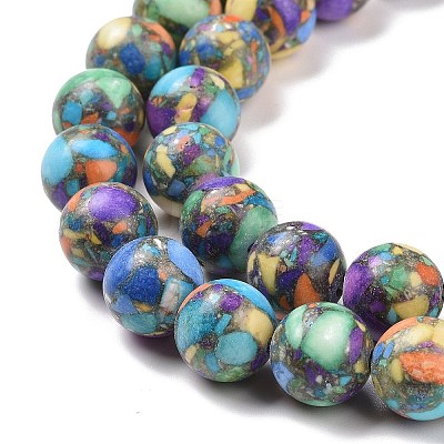 Assembled Natural & Dyed Magnesite Beads G-L575-02I-1