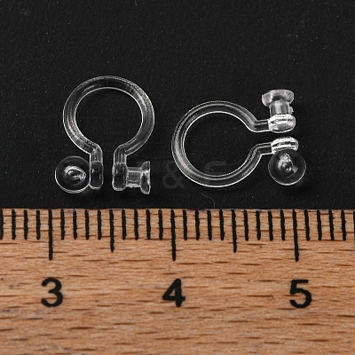 Plastic Clip-on Earring Findings KY-YW0001-46-1