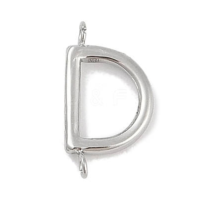 304 Stainless Steel Letter Connector Charms LS-STAS-M108-01P-04-1