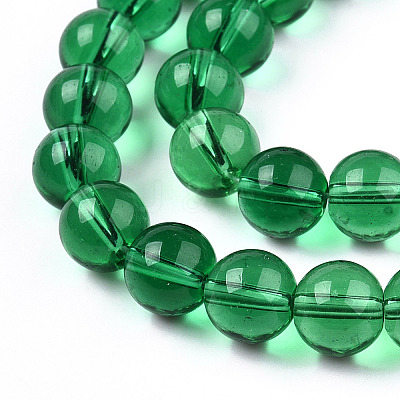 Transparent Glass Beads Strands GLAA-T032-T6mm-21-1