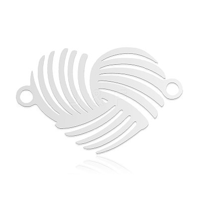 Non-Tarnish 201 Stainless Steel Connector Charms STAS-N090-LA873-1-1