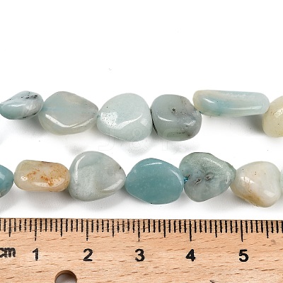 Natural Flower Amazonite Beads Strands G-P568-C18-01-1