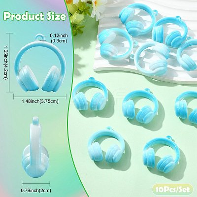 Two Tone Opaque Acrylic Pendants SACR-FZC0001-002B-1