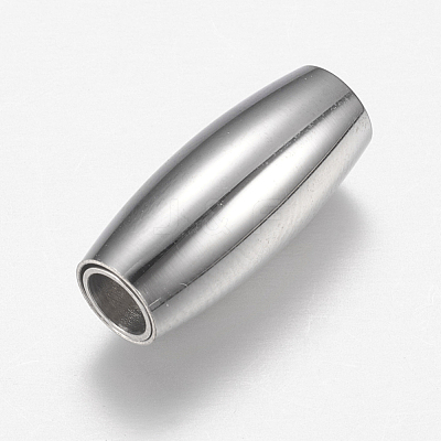 Tarnish Resistant 304 Stainless Steel Magnetic Clasps with Glue-in Ends STAS-F149-05P-1