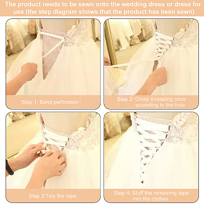 Women's Wedding Dress Zipper Replacement DIY-WH0304-364B-1
