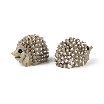 Synthetic Resin Hedgehog Miniature Ornaments AJEW-WH0606-67B-1
