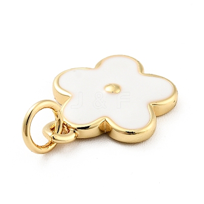 Rack Plating Brass Enamel Charms X-KK-G387-09G-1