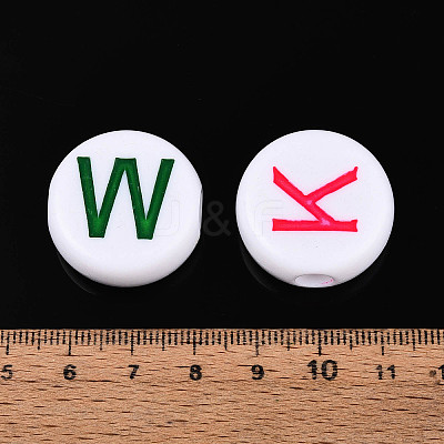 Opaque Acrylic Enamel Beads SACR-T035-17M-01-1