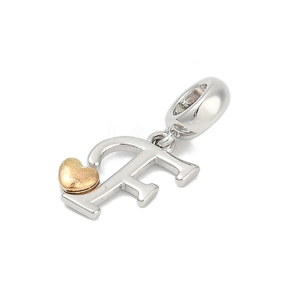 Brass European Dangle Charms LS-KK-Z097-01F-GP-1