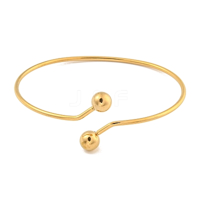 Ion Plating(IP) 304 Stainless Steel Cuff Bangles BJEW-P331-12G-1