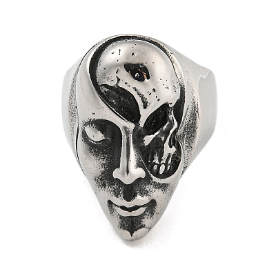 304 Stainless Steel Open Rings RJEW-B055-13AS-01-1
