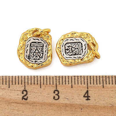Long-Lasting Plated Brass Pendants KK-K387-01A-G-1