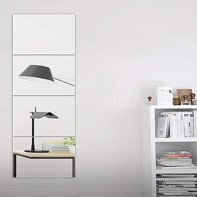 Acrylic Mirror Wall Stickers AJEW-GA0001-16-1