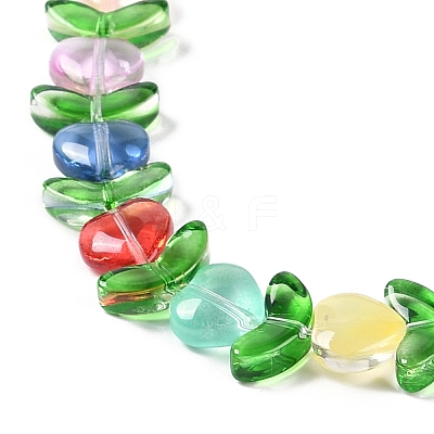 Transparent Glass Beads Strands GLAA-B021-04E-1