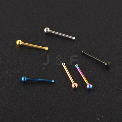 304 Stainless Steel Round Ball Nose Bone Rings WG2C4E4-06-1