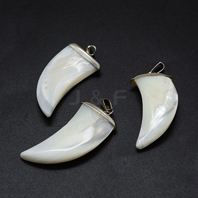 Shell Pendants SSHEL-E564-17P-1