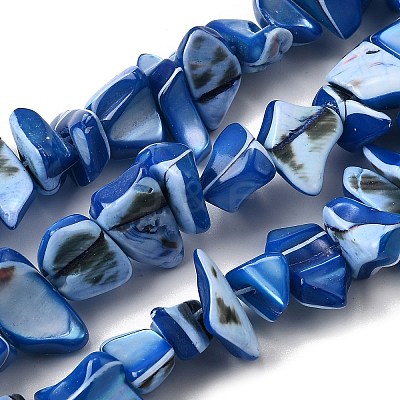 Natural Trochid Shell/Trochus Shell Beads Strands SHEL-B003-02G-1