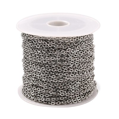 Tarnish Resistant 304 Stainless Steel Cable Chains CHS-R008-15-1