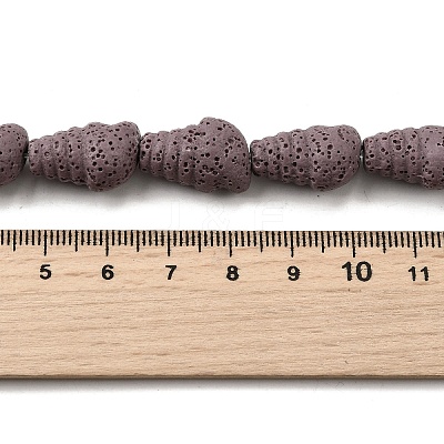 Dyed Natural Lava Rock Beads Strands G-A264-A01-01D-1