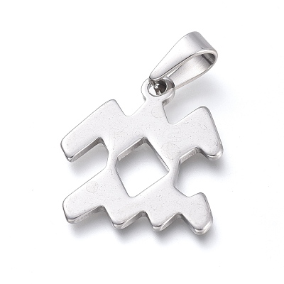 Non-Tarnish 304 Stainless Steel Pendants STAS-L210-06L-P-1
