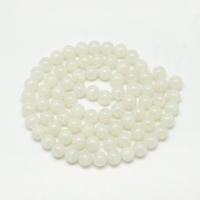 Baking Paint Crackle Glass Beads Strands X-DGLA-Q023-6mm-YS1-1