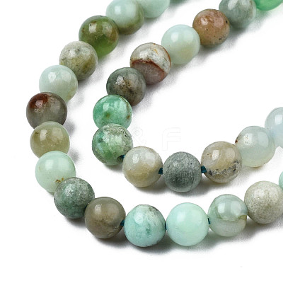 Natural Chrysoprase Beads Strands G-S333-4mm-016-1
