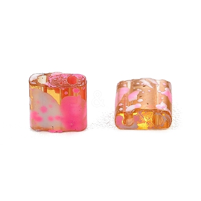 2-Hole Transparent Glass Seed Beads SEED-S023-30C-14-1
