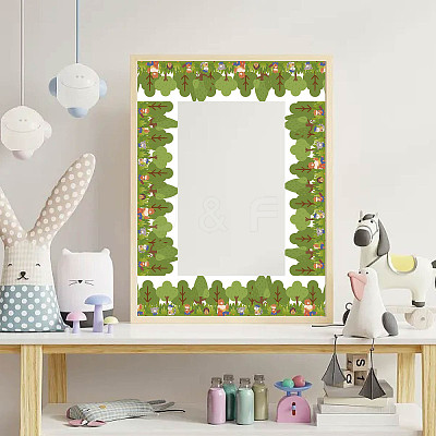 60pcs Coated Paper Border Decorative Stickers STIC-WH0020-003-1