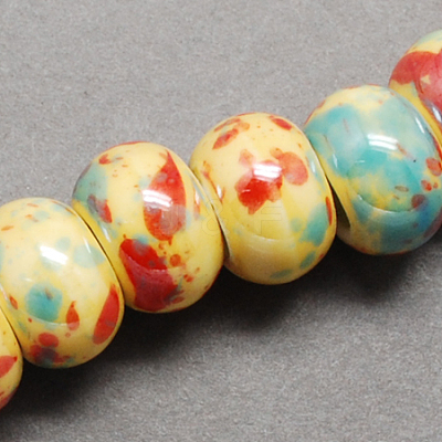 Handmade Porcelain European Beads OPDL-Q099-3-1