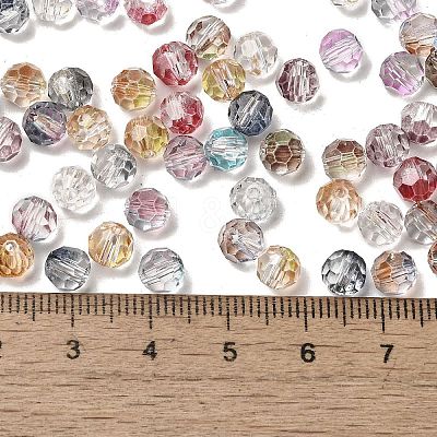 Transparent Colours Glass Round Beads SEED-F006-04A-01-1