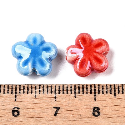 Glazed Porcelain Beads PORC-K003-01-A-1