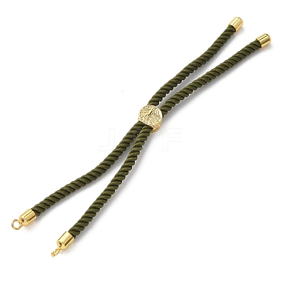 Cotton Cord Bracelet Making KK-F758-03-08-G-1
