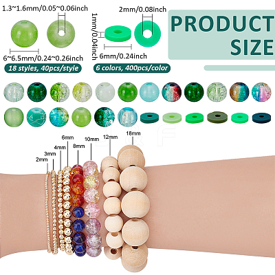 DIY Round & Disc/Flat Round Beads Kits DIY-PH0030-85A-1