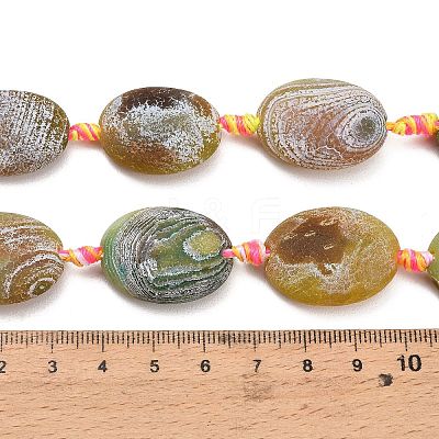 Natural Weathered Agate Beads Strands G-A321-Q02-01-1