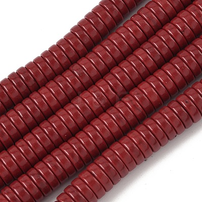 Dyed Natural Magnesite Beads Strands G-M448-F01-02-1