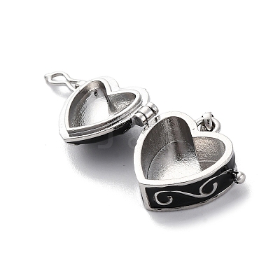 Brass Enamel Locket Pendants KK-F894-15P-03-1