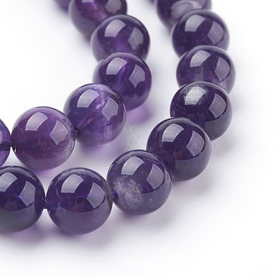 Natural Amethyst Beads Strands X-G-G099-8mm-1-1