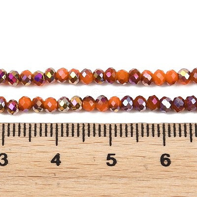 Electroplate Glass Beads Stradns EGLA-H114-02B-15-1