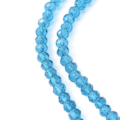 Transparent Glass Beads Strands GLAA-R135-2mm-19-1