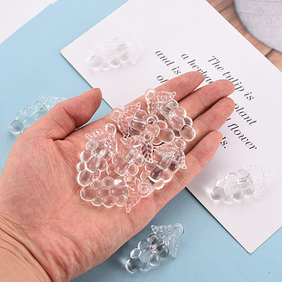Autumn Theme Transparent Acrylic Beads TACR-S154-60B-205-1