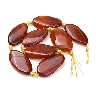 Natural Banded Agate Beads Strands G-F825-H01-03A-1